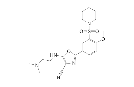 4-oxazolecarbonitrile, 5-[[2-(dimethylamino)ethyl]amino]-2-[4-methoxy-3-(1-piperidinylsulfonyl)phenyl]-