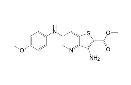 methyl 3-amino-6-(4-methoxyphenylamino)thieno[3,2-b]pyridine-2-carboxylate