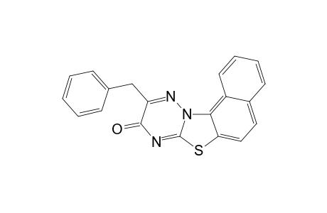 10-Benzyl-9H-naphtho[1',2' ; 4,5]thiazolo[3,2-b]-[1,2,4]-triazin-9-one