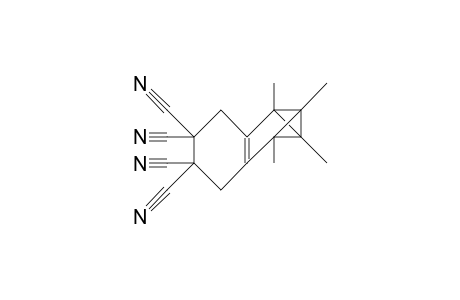 3,3,4,4-Tetracyano-7,8,9,10-tetramethyl-tetracyclo(4.4.0.0/7,9/.0/8,10/)dec-1(6)-ene