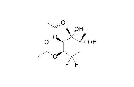(1R*,2S*,3R*,4S*)-3,4-Di(acetoxy)-5,5-difluoro-1,2-dimethylcyclohexan-1,2-diol