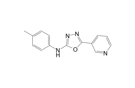 N-(4-methylphenyl)-5-(3-pyridinyl)-1,3,4-oxadiazol-2-amine