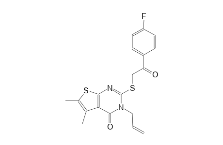 3-allyl-2-{[2-(4-fluorophenyl)-2-oxoethyl]sulfanyl}-5,6-dimethylthieno[2,3-d]pyrimidin-4(3H)-one