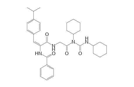 N-{2-[cyclohexyl(cyclohexylcarbamoyl)amino]-2-oxoethyl}-2-(phenylformamido)-3-[4-(propan-2-yl) phenyl]prop-2-enamide