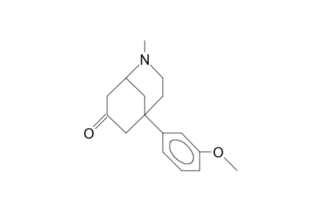 5-(3-Methoxy-phenyl)-2-methyl-2-aza-bicyclo(3.3.1)nonan-7-one