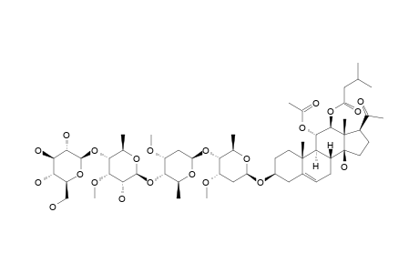 DREVOGENIN-A-3-O-BETA-D-GLUCOPYRANOSYL-(1->4)-3-O-METHYL-6-DEOXY-BETA-D-ALLOPYRANOSYL-(1->4)-BETA-D-CYMAROPYRANOSYL-(1->4)-BETA-D-CYMAROPYRANOSIDE