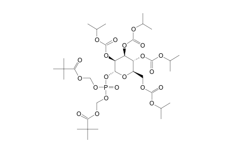 BIS-PIVALOYLOXYMETHYL-(2,3,4,6-TETRA-O-ISO-PROPYLCARBONATE-ALPHA-D-MANNOPYRANOSYL)-PHOSPHATE