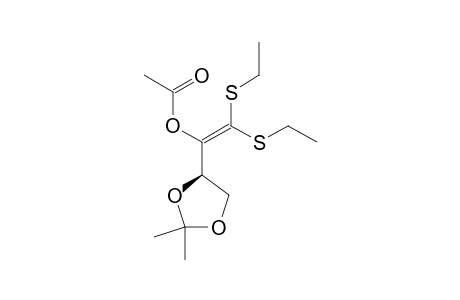 2-O-Acetyl-3,4-O-Isopropylidene-D-glycero-tetra-1-enose diethyl dithioacetal