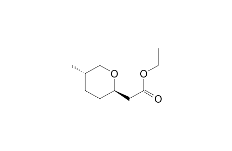 Ethyl (trans-5-methyltetrahydro-2-pyranyl)acetate