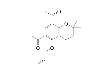 6,8-Diacetyl-5-allyloxy-2,2-dimethylchroman