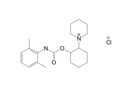 trans-2,6-DIMETHYLCARBANILIC ACID, 2-PIPERIDINOCYCLOHEXYL ESTER,MONOHYDROCHLORIDE