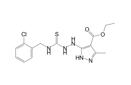 5-[4-(o-chlorobenzyl)-3-thiosemicarbazido]-3-methylpyrazole-4-carboxylic acid, ethyl ester