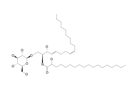 1-O-BETA-D-GLUCOPYRANOSYL-[2S,3R,(4E),(8Z)]-2-[(2-HYDROXYOCTADECANOYL)-AMIDO]-4,8-OCTADECADIENE-1,3-DIOL
