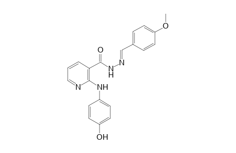 (E)-2-(4-Hydroxyphenylamino)-N'-(4-methoxybenzylidene)nicotinohydrazide