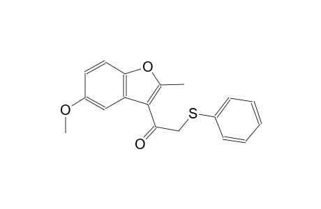 1-(5-methoxy-2-methyl-1-benzofuran-3-yl)-2-(phenylsulfanyl)ethanone