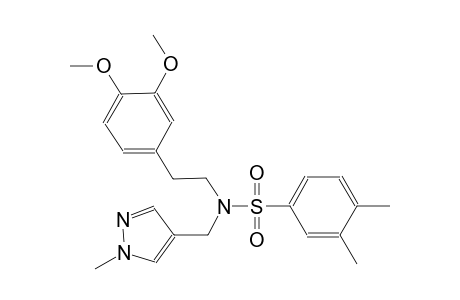 benzenesulfonamide, N-[2-(3,4-dimethoxyphenyl)ethyl]-3,4-dimethyl-N-[(1-methyl-1H-pyrazol-4-yl)methyl]-