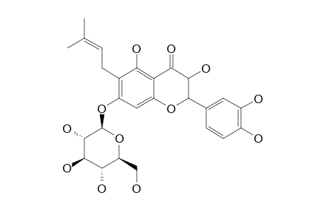 6-GAMMA,GAMMA-DIMETHYLALLYLTAXIFOLIN-7-O-BETA-D-GLUCOPYRANOSIDE