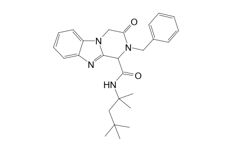 3-Oxo-2-benzyl-N-(1,1,3,3-tetramethylbutyl)-1,2,3,4-tetrahydropyrazino[1,2-a]benzimidazole-1-carboxamide