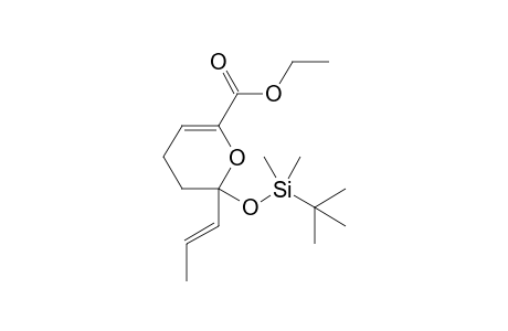 2-Ethoxycarbonyl-6-propenyl-6-(tert-butyldimethylsilyloxy)dihydropyran