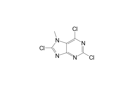 7-Methyl-2,6,8-trichloro-purine
