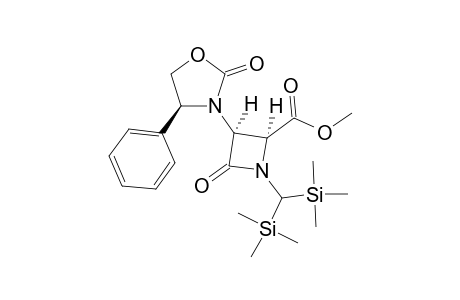 (3S) Methyl N-Bis(trimethylsilyl)methyl-3-(4S,5R) (2-oxo-4-phenyloxazolindin-3-yl)-4-oxo-1-azacyclobutan-2-carboxylate