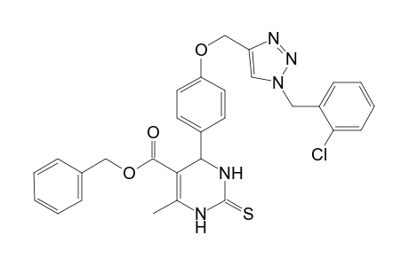 Benzyl 4-(4-((1-(2-chlorobenzyl)-1H-1,2,3-triazol4-yl)methoxy)phenyl)-6-methyl-2-thioxo-1,2,3,4-tetrahydropyrimidine-5-carboxylate