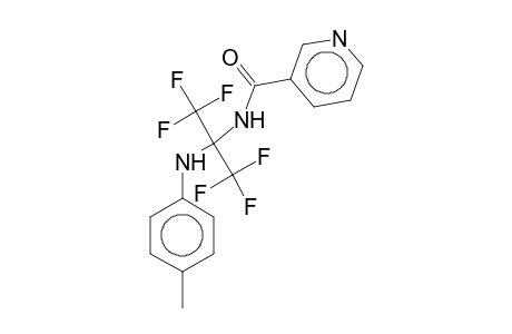 N-[2,2,2-Trifluoro-1-(p-toluidino)-1-(trifluoromethyl)ethyl]nicotinamide