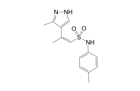3-Methyl-4-[1-methyl-2-(N-(4-methylphenyl)sulfamoyl)vinyl]pyrazole