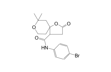 1,8-dioxaspiro[4.5]decane-4-carboxamide, N-(4-bromophenyl)-7,7-dimethyl-2-oxo-