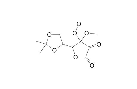 5-(2,2-dimethyl-1,3-dioxolan-4-yl)-4-hydroperoxy-4-methoxy-tetrahydrofuran-2,3-quinone