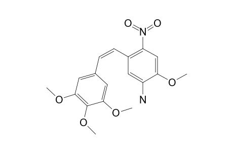 (Z)-2-(5'-AMINO-4'-METHOXY-2'-NITROPHENYL)-1-(3,4,5-TRIMETHOXYPHENYL)-ETHENE