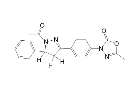 3-[4'-(4'',5''-Dihydro-1"-acetyl-5"-phenyl-1H-pyrazol-3"-yl)phenyl]-5-methyl-1,3,4-oxadiazol-2(3H)-one