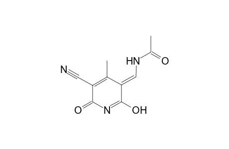 Pyridine-3-carbonitrile, 2,5-dihydro-5-acetylaminomethylene-6-hydroxy-4-methyl-2-oxo-