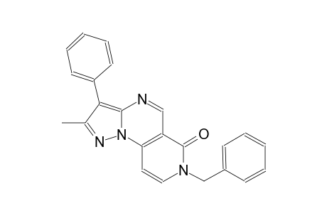 pyrazolo[1,5-a]pyrido[3,4-e]pyrimidin-6(7H)-one, 2-methyl-3-phenyl-7-(phenylmethyl)-