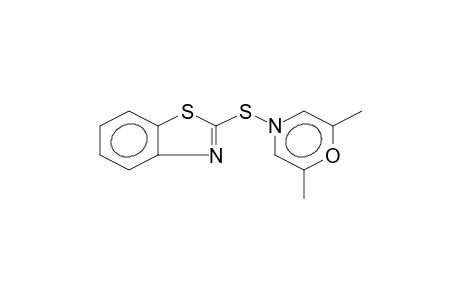 MORPHOLINE, 4-(2-BENZOTHIAZOLYLTHIO)-2,6-DIMETHYL-