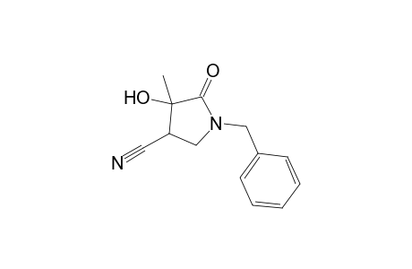 1-Benzyl-4-hydroxy-4-methyl-5-oxo-pyrrolidine-3-carbonitrile