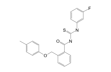2-[(4-METHYLPHENOXY)-METHYL]-N-(3-FLUOROPHENYLCARBAMOTHIOYL)-BENZAMIDE