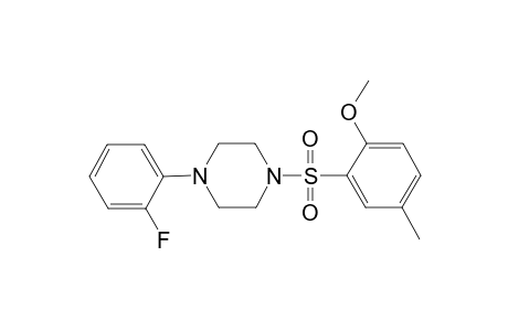 1-(2-Fluorophenyl)-4-[(2-methoxy-5-methylphenyl)sulfonyl]piperazine