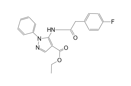 ethyl 5-{[(4-fluorophenyl)acetyl]amino}-1-phenyl-1H-pyrazole-4-carboxylate