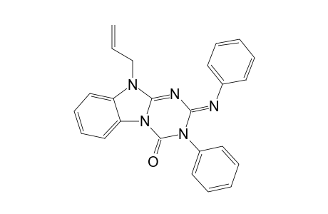 2-Phenylimino-3-phenyl-10-(prop-2-enyl)-2,3,4,10-tetrahydro-1,3,5-triazino[1,2-a]benzimidazole-4-one