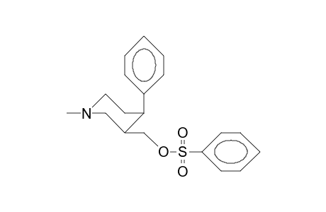 cis-4-Phenyl-1-methyl-3-piperidinemethanol benzenesulfonate