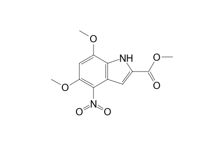 5,7-Dimethoxy-4-nitro-1H-indole-2-carboxylic acid methyl ester