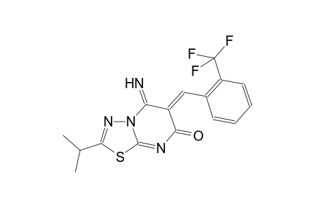 7H-[1,3,4]thiadiazolo[3,2-a]pyrimidin-7-one, 5,6-dihydro-5-imino-2-(1-methylethyl)-6-[[2-(trifluoromethyl)phenyl]methylene]-, (6Z)-