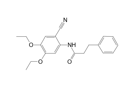 N-(2-cyano-4,5-diethoxyphenyl)-3-phenylpropanamide