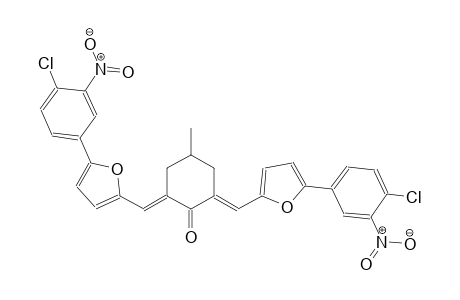 (2E,6E)-2,6-bis{[5-(4-chloro-3-nitrophenyl)-2-furyl]methylene}-4-methylcyclohexanone