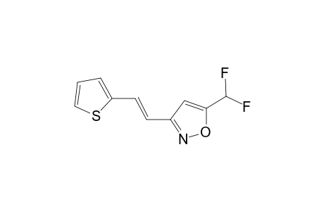 5-(difluoromethyl)-3-[(E)-2-(2-thienyl)vinyl]isoxazole