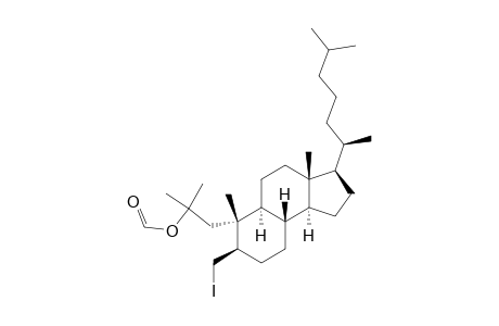 (5.beta.)-4-Iodo-2-methyl-3,4-secocholestan-2-ol formate