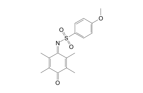 N-(4-METHOXYPHENYL)-SULFONYL-2,3,5,6-TETRAMETHYL-1,4-BENZOQUINONIMINE