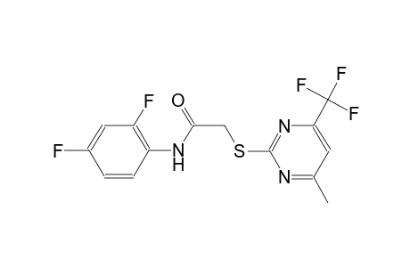 N-(2,4-Difluorophenyl)-2-([4-methyl-6-(trifluoromethyl)-2-pyrimidinyl]sulfanyl)acetamide
