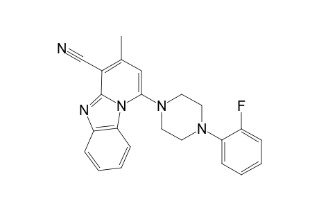 13-[4-(2-fluorophenyl)piperazin-1-yl]-11-methyl-1,8-diazatricyclo[7.4.0.0(2,7)]trideca-2(7),3,5,8,10,12-hexaene-10-carbonitrile